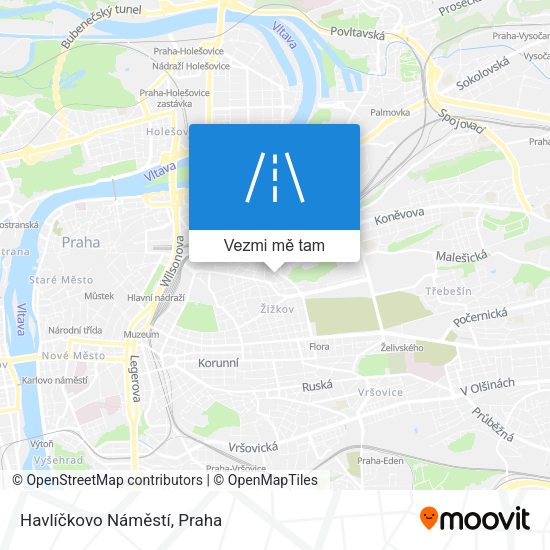 Havlíčkovo Náměstí mapa
