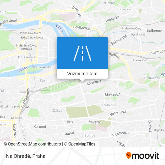 Na Ohradě mapa