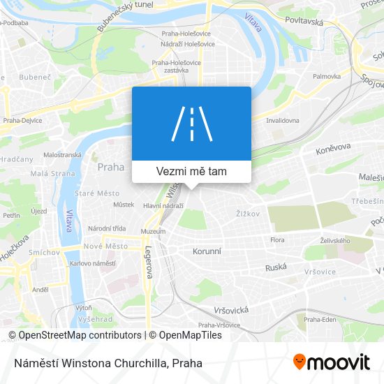 Náměstí Winstona Churchilla mapa