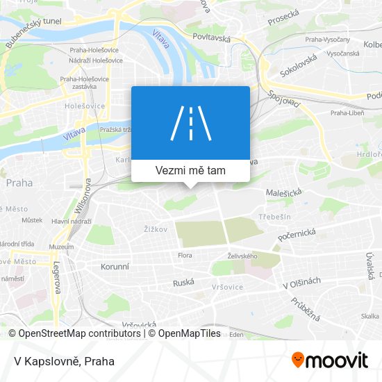 V Kapslovně mapa