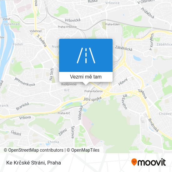 Ke Krčské Stráni mapa