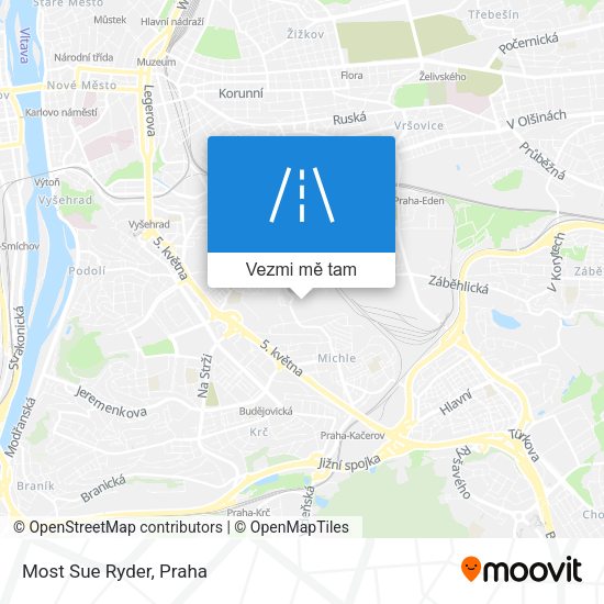 Most Sue Ryder mapa