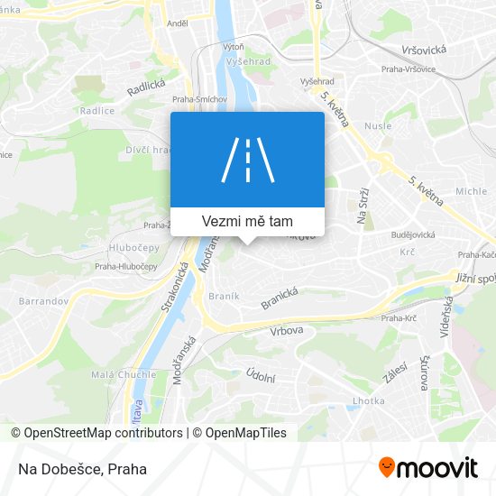 Na Dobešce mapa