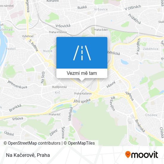 Na Kačerově mapa