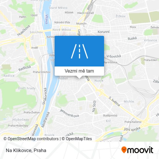Na Klikovce mapa