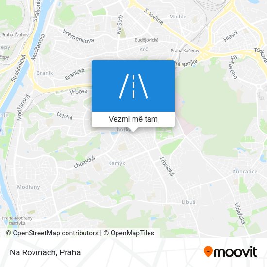 Na Rovinách mapa