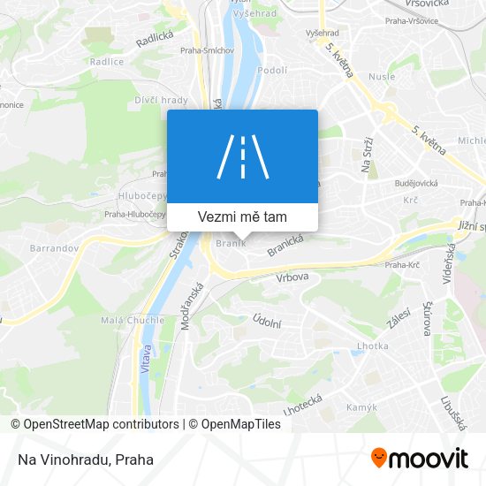 Na Vinohradu mapa