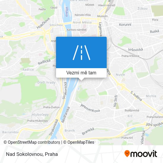 Nad Sokolovnou mapa