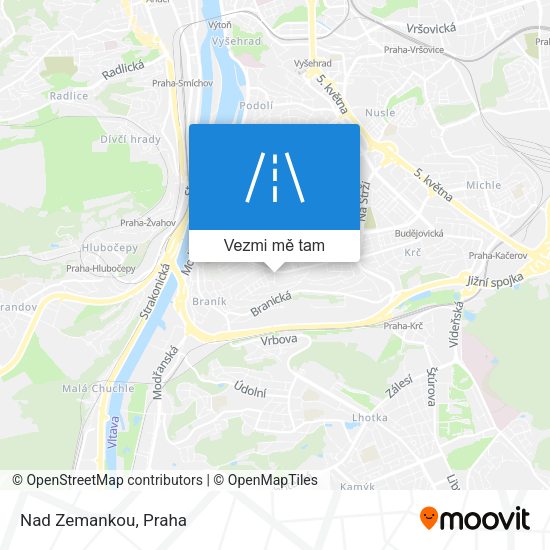 Nad Zemankou mapa
