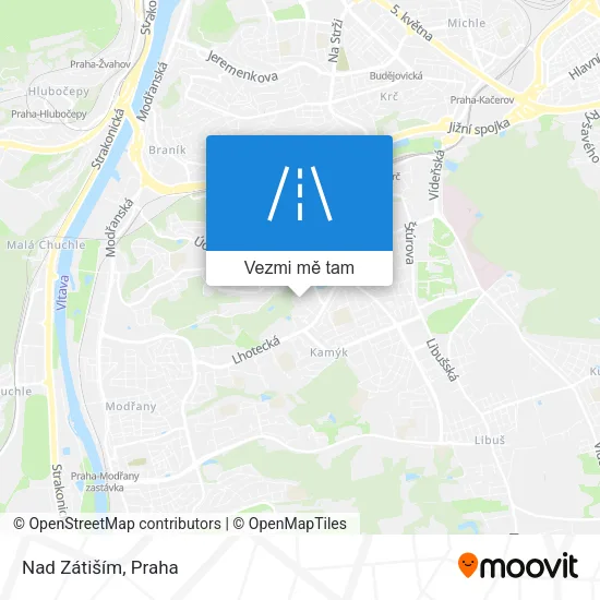 Nad Zátiším mapa