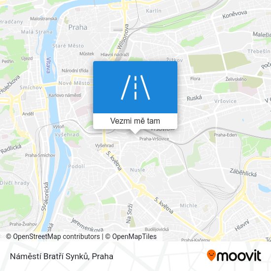 Náměstí Bratří Synků mapa