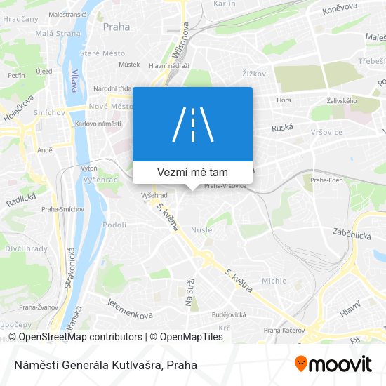Náměstí Generála Kutlvašra mapa
