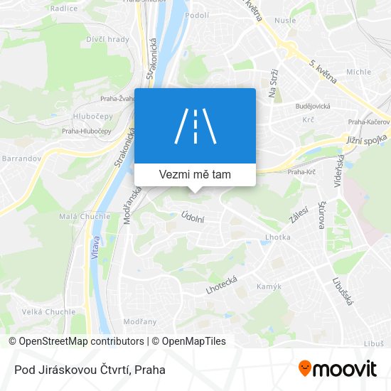 Pod Jiráskovou Čtvrtí mapa