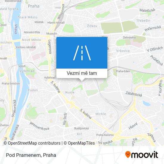 Pod Pramenem mapa