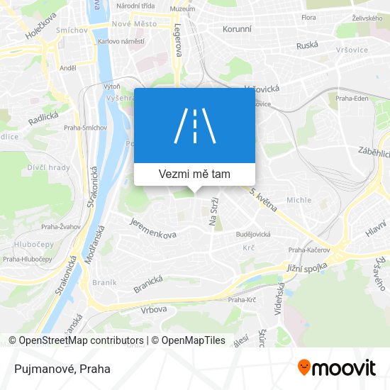 Pujmanové mapa