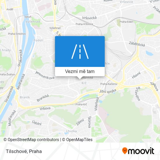 Tilschové mapa