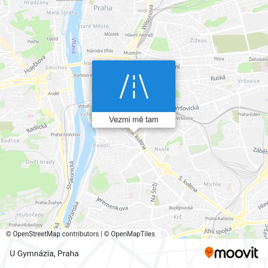 U Gymnázia mapa
