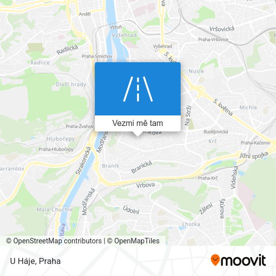 U Háje mapa