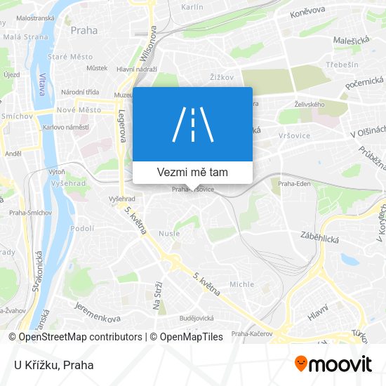 U Křížku mapa