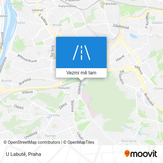 U Labutě mapa
