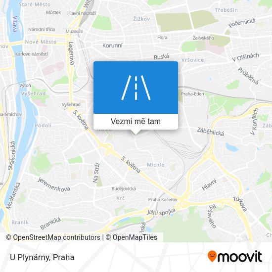 U Plynárny mapa