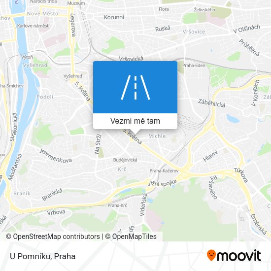 U Pomníku mapa