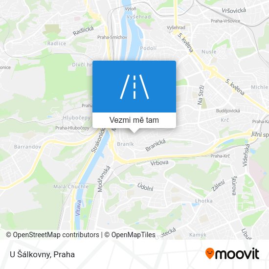 U Šálkovny mapa
