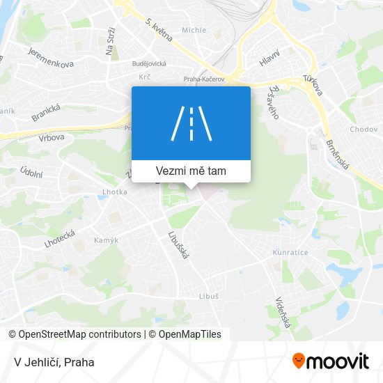 V Jehličí mapa