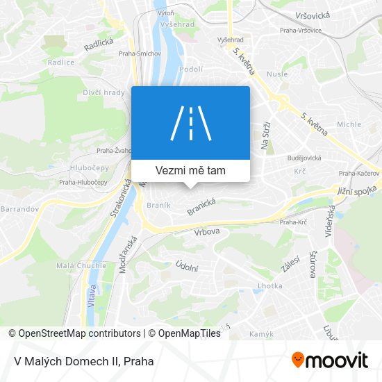V Malých Domech II mapa