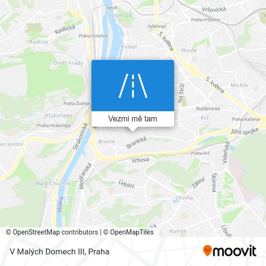 V Malých Domech III mapa