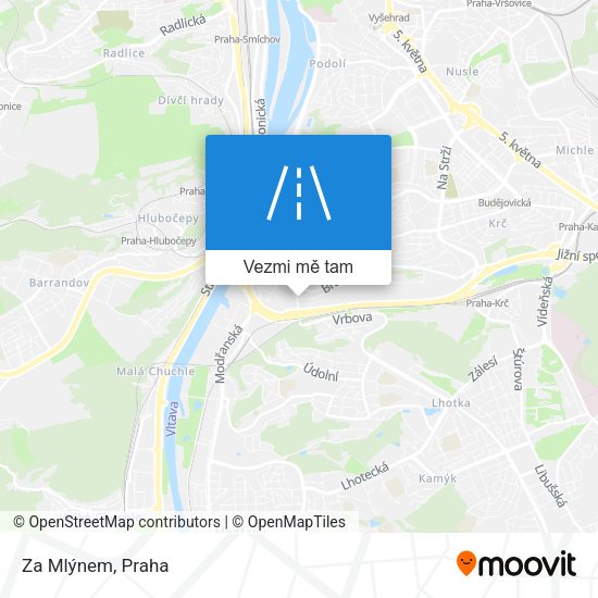 Za Mlýnem mapa