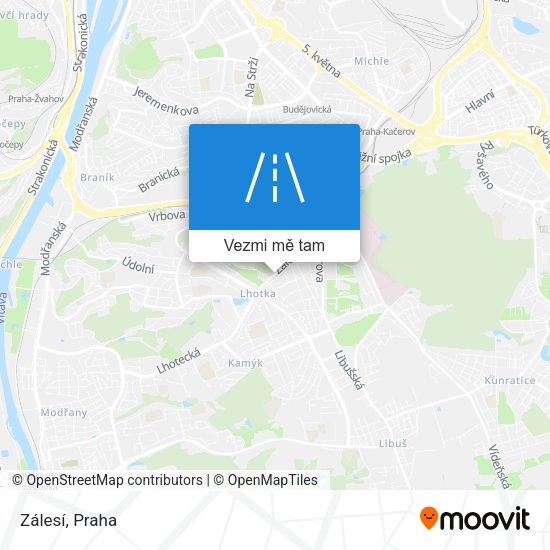 Zálesí mapa