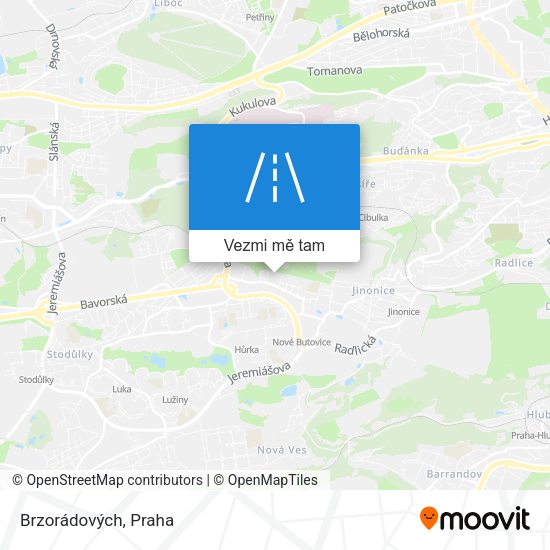Brzorádových mapa