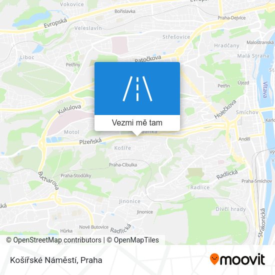 Košířské Náměstí mapa