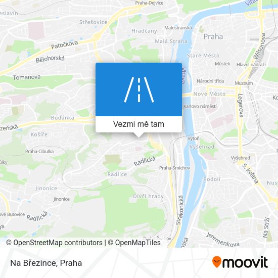 Na Březince mapa