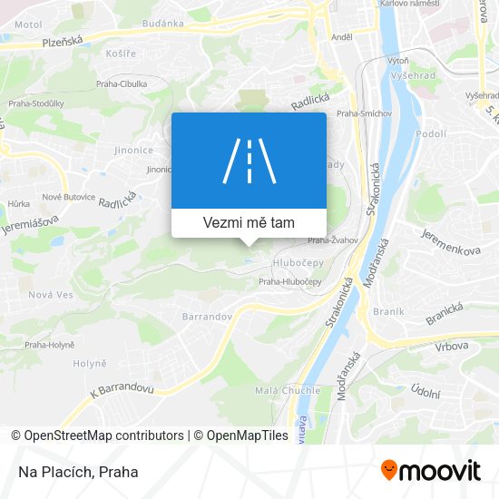 Na Placích mapa