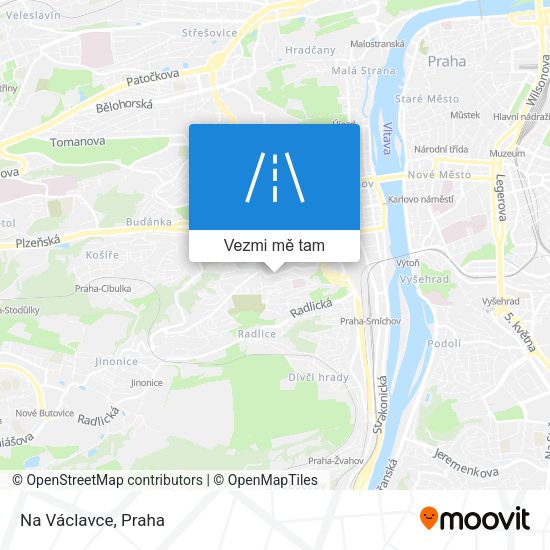 Na Václavce mapa
