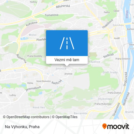 Na Výhonku mapa
