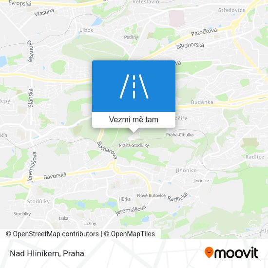 Nad Hliníkem mapa
