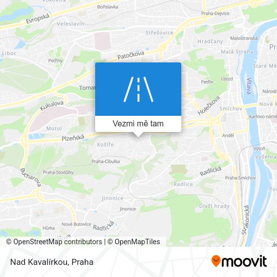 Nad Kavalírkou mapa