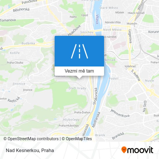 Nad Kesnerkou mapa