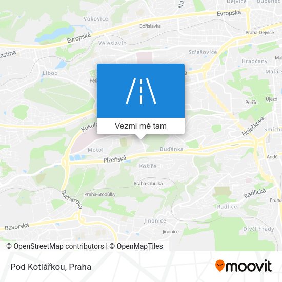 Pod Kotlářkou mapa