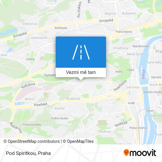 Pod Spiritkou mapa