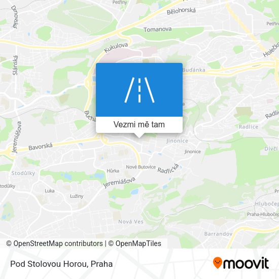 Pod Stolovou Horou mapa