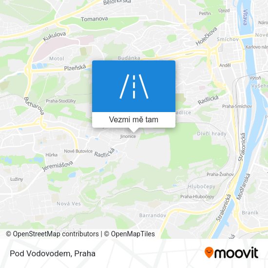 Pod Vodovodem mapa