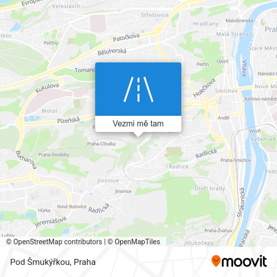 Pod Šmukýřkou mapa