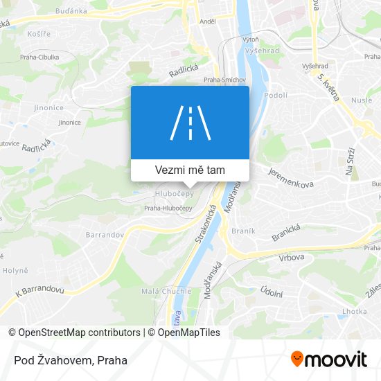 Pod Žvahovem mapa