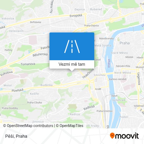 Pěší mapa