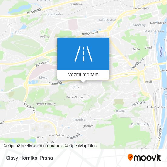 Slávy Horníka mapa