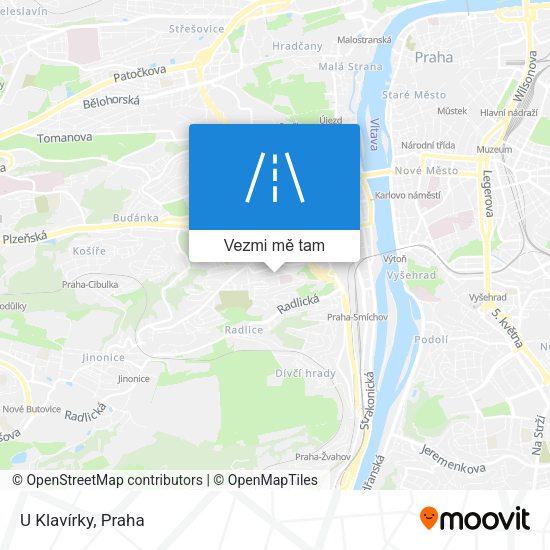 U Klavírky mapa